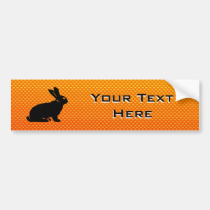 Geel/Oranje Bunny Bumpersticker