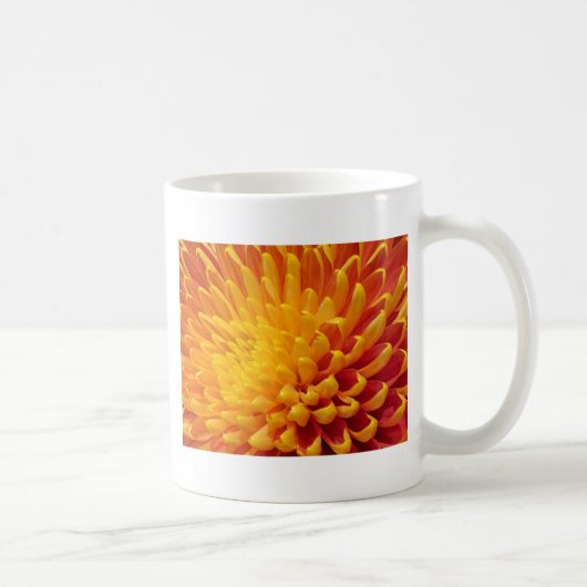Geel & Oranje Chrysanthemum Koffiemok (Rechts)