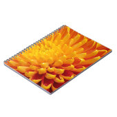 Geel & Oranje Chrysanthemum Notitieboek (Linkerzijde)
