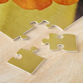 Geel Oranje Daffodil Flower Spring Puzzle Legpuzzel (Zijkant)