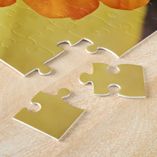 Geel Oranje Daffodil Flower Spring Puzzle Legpuzzel (Zijkant)