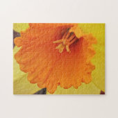 Geel Oranje Daffodil Flower Spring Puzzle Legpuzzel (Horizontaal)
