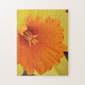 Geel Oranje Daffodil Flower Spring Puzzle Legpuzzel (Verticaal)