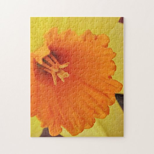 Geel Oranje Daffodil Flower Spring Puzzle Legpuzzel (Verticaal)