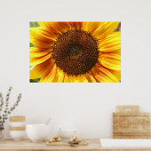 Geel, Oranje en bruin Poster van zonnebloemen (Keuken)
