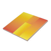 Geel, Oranje en rood Abstract keukendossier Tegeltje (Zijkant)