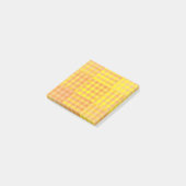 Geel Oranje Geruit Patchwork Patroon Post-it® Notes (Schuin)