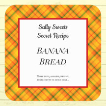 Geel Oranje Gingham Schotlandse Ruit Custom Baksti