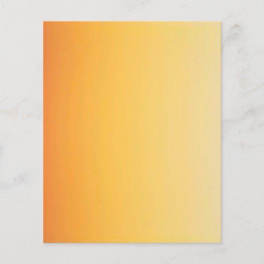 GEEL ORANJE GRADIËNTE ACHTERGROND SJABLOON KLANT FLYER (Voorkant)