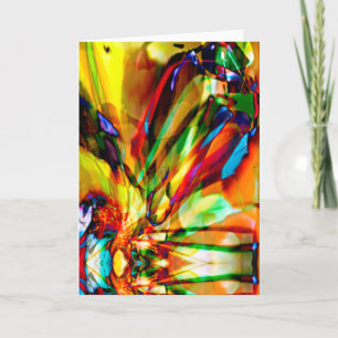 Geel Oranje Groen Abstract Fantastisch Ventilatoro Kaart
