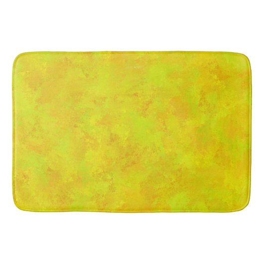 Geel Oranje Groen Abstract Patroon Badmat (Voorkant)