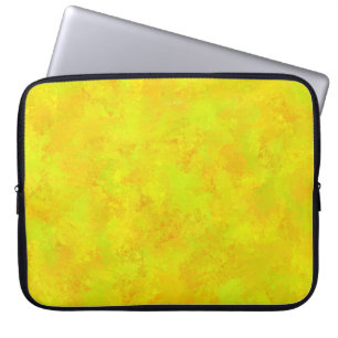 Geel Oranje Groen Abstract Patroon Laptop Sleeve