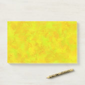 Geel Oranje Groen Abstract Patroon Post-it® Notes (Op bureau)