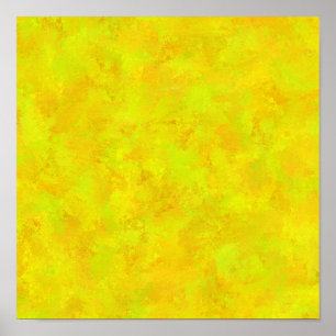 Geel Oranje Groen Abstract Patroon Poster