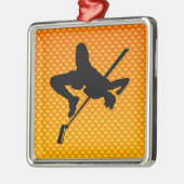 Geel Oranje hoge sprint Metalen Ornament (Links)