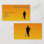 Geel Oranje honkbal Visitekaartje (Voorkant / Achterkant)