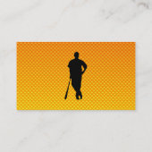 Geel Oranje honkbal Visitekaartje (Achterkant)