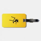 Geel Oranje Hurdler Bagagelabel (Achterkant horizontaal)