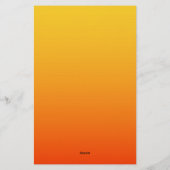 Geel Oranje Kleur Briefpapier (Achterkant)