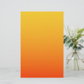 Geel Oranje Kleur Briefpapier (Staand voorkant)