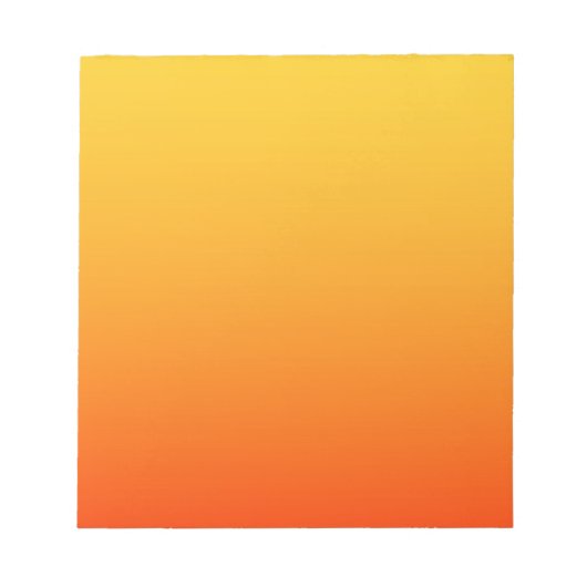 Geel Oranje Kleur Notitieblok (Voorkant)