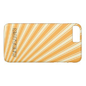 Geel Oranje kleurenbandpatroon Case-Mate iPhone Case (Achterkant (Horizontaal))