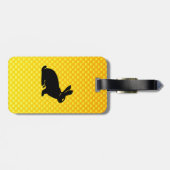 Geel / Oranje konijn Bagagelabel (Achterkant horizontaal)