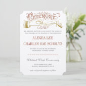 Geel Oranje Modern Typografie Invite Kaart (Staand voorkant)