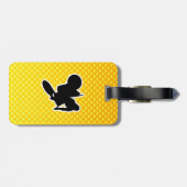 Geel Oranje Motocross Whip Bagagelabel (Achterkant horizontaal)