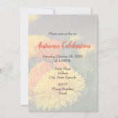 Geel Oranje Mums Kaart (Voorkant)