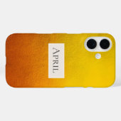 Geel & Oranje Ombre Case-Mate iPhone Case (Achterkant (horizontaal))