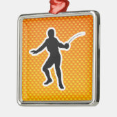 Geel Oranje omheining Metalen Ornament (Links)