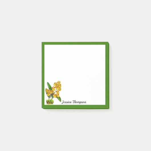 Geel Oranje orchidee bloem Post-it notities Post-it® Notes (Voorkant)