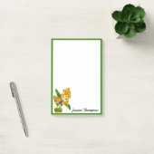 Geel Oranje orchidee bloem Post-it notities Post-it® Notes (Kantoor)