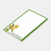 Geel Oranje orchidee bloem Post-it notities Post-it® Notes (Schuin)