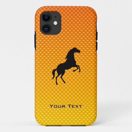 geel Oranje paard Case-Mate iPhone Case (Achterkant)
