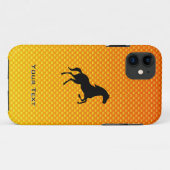 geel Oranje paard Case-Mate iPhone Case (Achterkant (horizontaal))