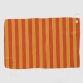 Geel Oranje patroon met kleurstrips Golfhanddoek (Horizontaal)