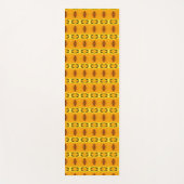 Geel oranje patroon yogamat (Voorkant)