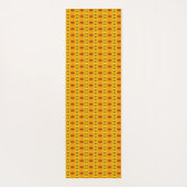 Geel oranje patroon yogamat (Achterkant)
