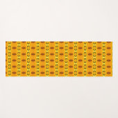 Geel oranje patroon yogamat (Voorkant (horizontaal))