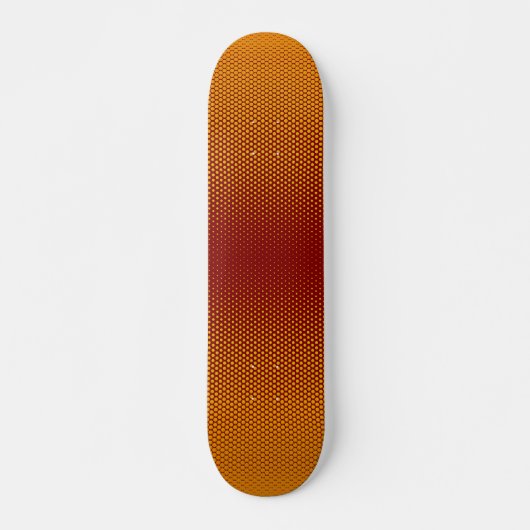 Geel-oranje-rode stippen aangepaste skateboard (Voorkant)