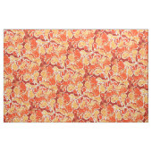 Geel Oranje Rood Bali Batik Style Paisley Pattern Stof (Fat Quarter)