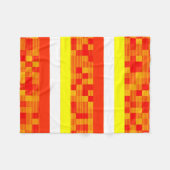 Geel Oranje Rood Blanket Fleece Deken (Voorkant (Horizontaal))