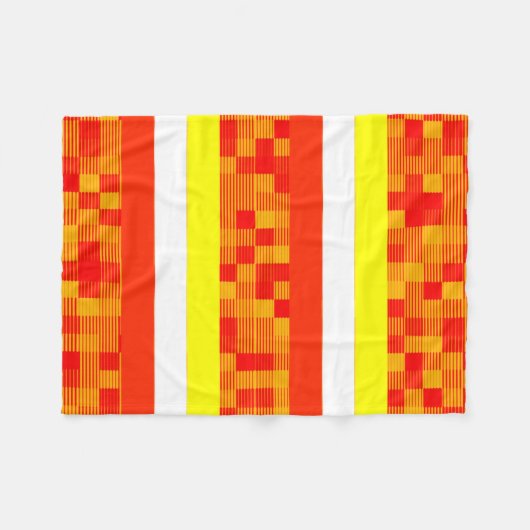 Geel Oranje Rood Blanket Fleece Deken (Voorkant (Horizontaal))