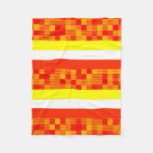 Geel Oranje Rood Blanket Fleece Deken (Voorkant)