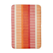 Geel Oranje Rood Gestreept Patroon Badmat (Voorkant Verticaal)