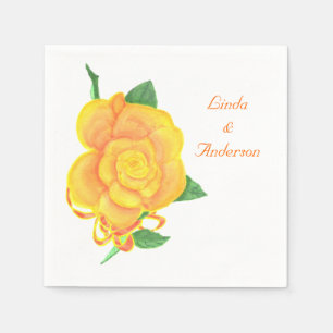Geel Oranje Roos, Lint, Namen servetten