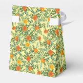 Geel Oranje Roos voor bruiloft Bedankdoosjes (Achterkant)