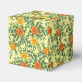 Geel Oranje Roos voor bruiloft Bedankdoosjes (Achterkant)